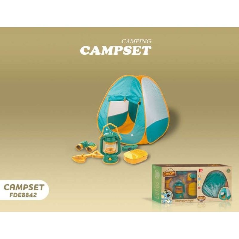 Jucarii, Copii si Bebe - Jucarii si jocuri - Jucarii de exterior - Alte jucarii de exterior - Set de Camping pentru copii cu jucarii incluse - Infinity.ro