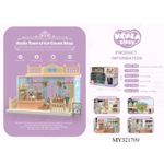 Jucarii, Copii si Bebe - Jucarii si jocuri - Papusi si accesorii - Casute de papusi si mobilier - Set Casa de papusi, magazin de inghetata, cu mobilier si figurine, Flippy - Infinity.ro