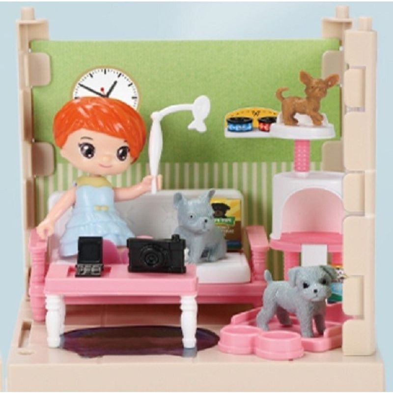 Jucarii, Copii si Bebe - Jucarii si jocuri - Papusi si accesorii - Casute de papusi si mobilier - Set adapost pentru animalute Flippy, casa de papusi cu mobilier si ustensile, activitati distractive - Infinity.ro