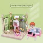 Jucarii, Copii si Bebe - Jucarii si jocuri - Papusi si accesorii - Casute de papusi si mobilier - Set adapost pentru animalute Flippy, casa de papusi cu mobilier si ustensile, activitati distractive - Infinity.ro
