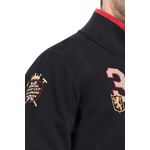 Fashion, accesorii si bijuterii - Barbati - Imbracaminte - Hanorace barbati - Bluza sport pentru barbati cu fermoar La Martina ZMF316, Negru L INTL - Infinity.ro