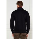 Fashion, accesorii si bijuterii - Barbati - Imbracaminte - Hanorace barbati - Bluza sport pentru barbati cu fermoar La Martina ZMF316, Negru L INTL - Infinity.ro