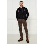 Fashion, accesorii si bijuterii - Barbati - Imbracaminte - Hanorace barbati - Bluza sport pentru barbati cu fermoar La Martina ZMF316, Negru L INTL - Infinity.ro