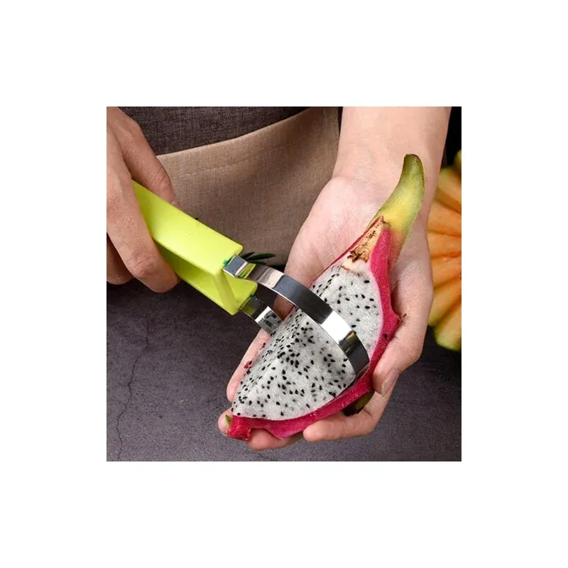 Casa si Gradina - Bucatarie si vesela - Ustensile bucatarie - Feliatoare si taietoare manuale - Set de instrumente pentru fructe 4 in 1, pentru decorarea fructelor, Gonga® Verde - Infinity.ro