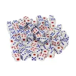 Jucarii, Copii si Bebe - Jucarii si jocuri - Jocuri si puzzle - Jocuri de societate - Set 100 zaruri, plastic, 12 x 12 mm, Gonga® Multicolor - Infinity.ro