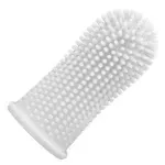 Petshop - Ingrijire si Igiena - Produse uz intern - Igiena dentara animale - Periuta de dinti din silicon super moale pentru animale de companie, Gonga® Alb - Infinity.ro