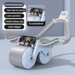 Sport si Outdoor - Fitness - Aparate fitness - Aparate si banci multifunctionale - Roata speciala pentru exercitii fitness, Kingbest, cu timer, Wireless, albastru/gri - Infinity.ro