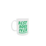 Casa si Gradina - Bucatarie si vesela - Cani si pahare - Cani si cesti - Cana alba personalizata, Best Boss Ever, INOVATIX®. 330ml - Infinity.ro