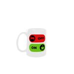 Casa si Gradina - Bucatarie si vesela - Cani si pahare - Cani si cesti - Cana alba personalizata, On - Off, INOVATIX®. 330ml - Infinity.ro
