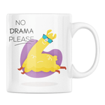 Casa si Gradina - Bucatarie si vesela - Cani si pahare - Cani si cesti - Cana alba personalizata No drama please, INOVATIX®. 330ml - Infinity.ro