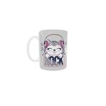 Casa si Gradina - Bucatarie si vesela - Cani si pahare - Cani si cesti - Cana alba personalizata Pisica Rock, INOVATIX®. 330ml - Infinity.ro