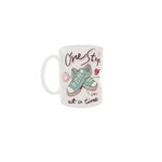 Casa si Gradina - Bucatarie si vesela - Cani si pahare - Cani si cesti - Cana alba personalizata One Step at a Time, INOVATIX®. 330ml - Infinity.ro