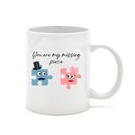 Casa si Gradina - Bucatarie si vesela - Cani si pahare - Cani si cesti - Cana alba personalizata "You are my missing piece", INOVATIX®. 330ml - Infinity.ro