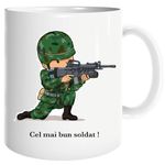 Casa si Gradina - Bucatarie si vesela - Cani si pahare - Cani si cesti - Cana alba personalizata soldat, INOVATIX®. 330ml - Infinity.ro