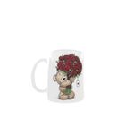 Casa si Gradina - Bucatarie si vesela - Cani si pahare - Cani si cesti - Cana alba personalizata cu ursulet, Love, INOVATIX®. 330ml - Infinity.ro