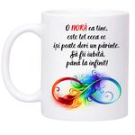 Casa si Gradina - Bucatarie si vesela - Cani si pahare - Cani si cesti - Cana alba personalizata, pentru nora, INOVATIX®. 330ml - Infinity.ro