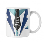 Casa si Gradina - Bucatarie si vesela - Cani si pahare - Cani si cesti - Cana alba personalizata "Cel mai bun Tata", INOVATIX®. 330ml - Infinity.ro