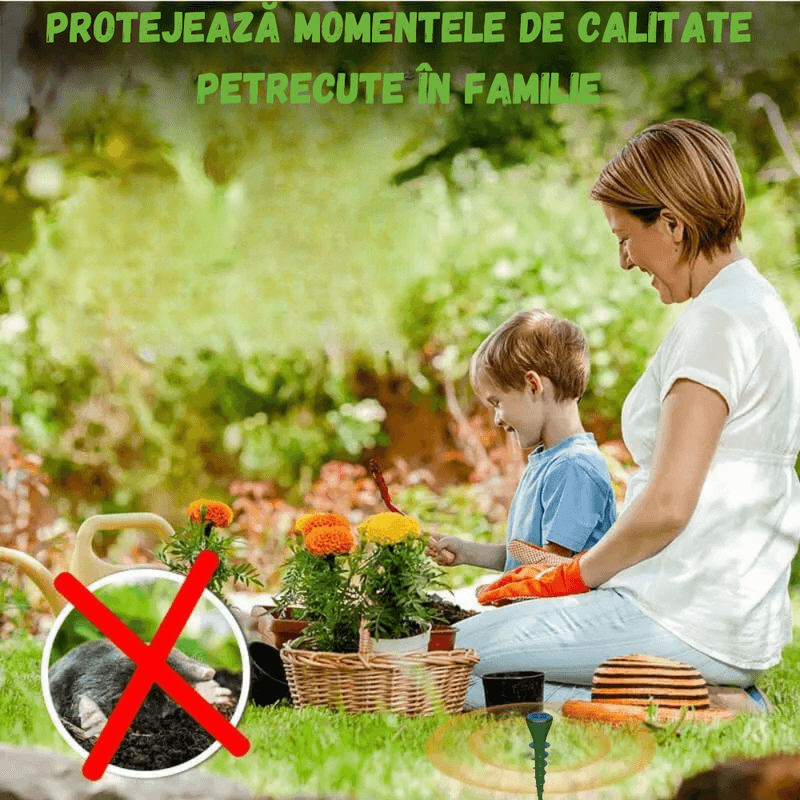 Casa si Gradina - Gradinarit si plante - Intretinere gradina - Articole daunatori gradina - Set 4 Aparate Anti-Cartite BIRAI, incarcare solara, BR08, 3 Moduri, Solar, 700㎡, IP65, Ultrasunete, Eco, Fara Chimicale - Infinity.ro