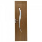 Casa si Gradina - Constructii - Usi interior, exterior si garaj - Usi interior - Usa de interior din lemn cu geam Super Door F03-68-Q stanga/dreapta stejar deschis 203 x 68 cm - Infinity.ro