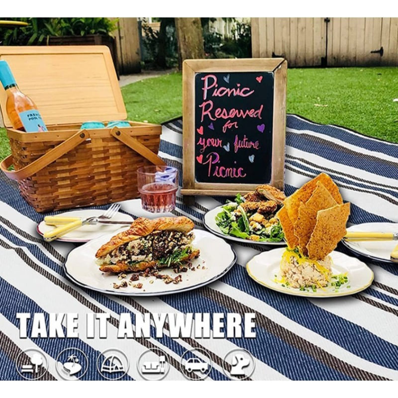 Jucarii, Copii si Bebe - Jucarii si jocuri - Jucarii de exterior - Saltele si mingi pentru plaja - Rogojina XXL de plaja, pliabila si impermeabila, model geanta, 200x145 cm, MATA05 - Infinity.ro