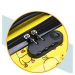 Sport si Outdoor - Articole de voiaj - Trolere - Troler mov, tip valiza, copii, pentru bagaje, model iepuras, functie de blocare prin cifru, WP01 - Infinity.ro