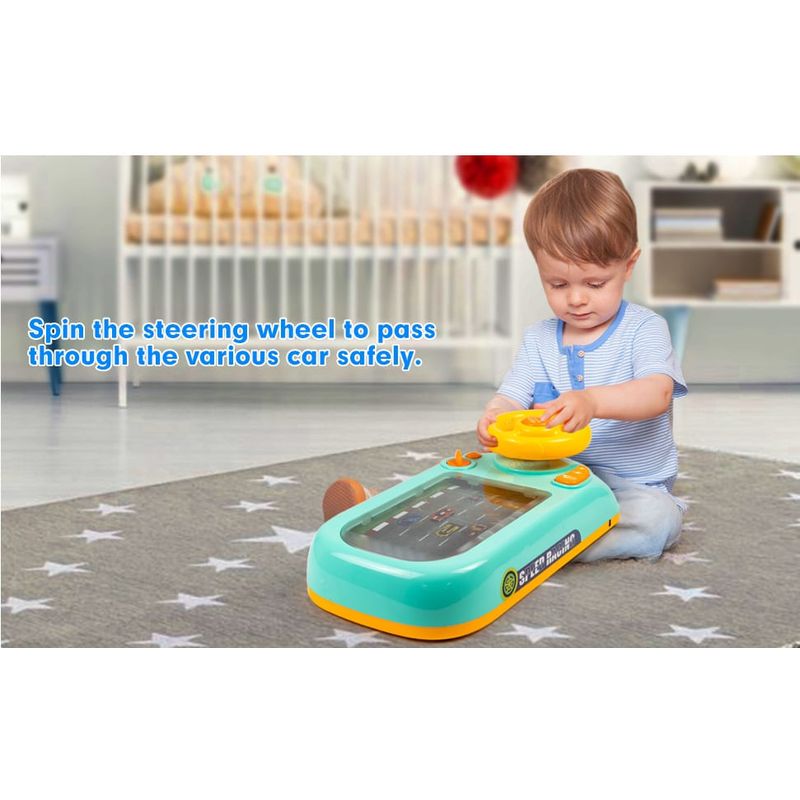 Jucarii, Copii si Bebe - Jucarii si jocuri - Jucarii & jocuri educative - Jucarii interactive - Jucarie tip simulator cu volan pentru copii - Infinity.ro