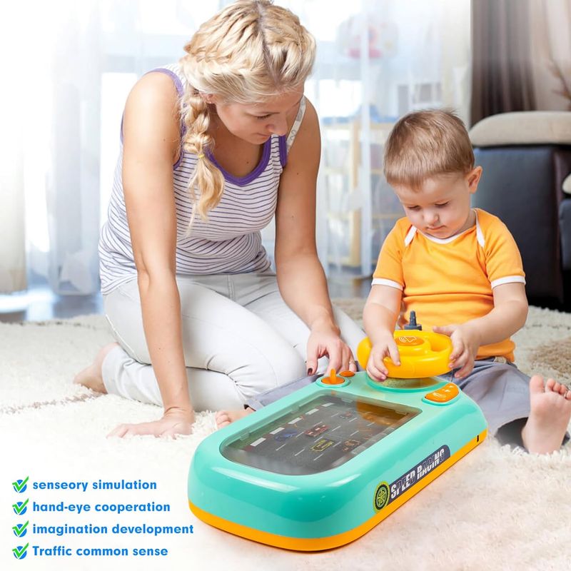 Jucarii, Copii si Bebe - Jucarii si jocuri - Jucarii & jocuri educative - Jucarii interactive - Jucarie tip simulator cu volan pentru copii - Infinity.ro