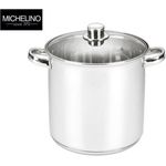 Casa si Gradina - Bucatarie si vesela - Vase pentru gatit - Oale si cratite - Oala cu capac Michelino XXL, 17 litri, 32 cm, otel inoxidabil, argintiu - Infinity.ro