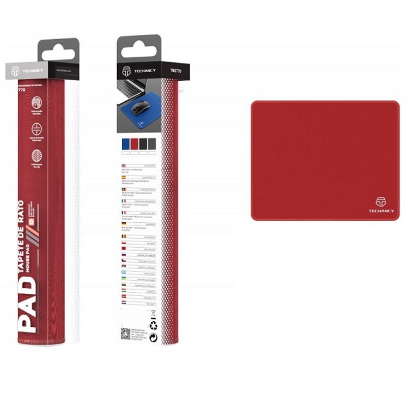 PC, gaming si accesorii - Periferice PC - Mousepad - Mouse pad 26 x 21 cm, anti alunecare, rosu - Infinity.ro