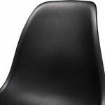 Casa si Gradina - Mobilier - Scaune si fotolii - Scaune - Set 3 Scaune cu Picioare din Lemn de Fag, Cadru Metalic, Sezut PP, Maxim 120 Kg, 46 x 54 x 82 cm, Negru - Infinity.ro