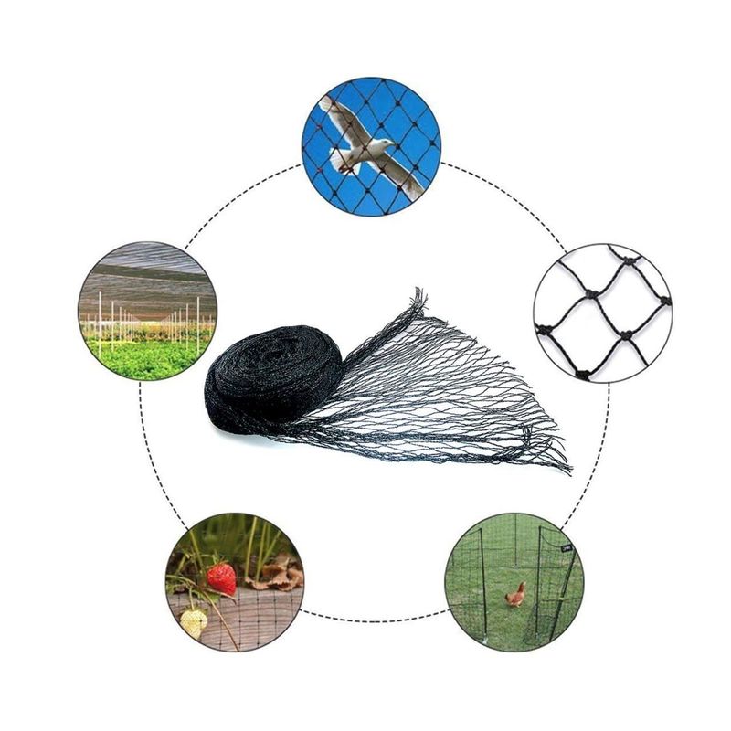 Casa si Gradina - Gradina si terasa - Mobilier exterior - Accesorii pentru gradina - Plasa pvc contra pasarilor, verde inchis, 12x25 m - Infinity.ro