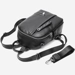 Fashion, accesorii si bijuterii - Femei - Accesorii femei - Genti si rucsacuri femei - Rucsac dama piele naturala, Eclisse, Negru - Infinity.ro