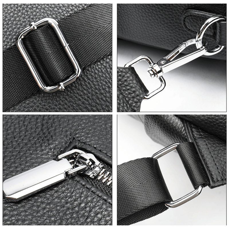 Fashion, accesorii si bijuterii - Femei - Accesorii femei - Genti si rucsacuri femei - Rucsac dama piele naturala, Eclisse, Negru - Infinity.ro