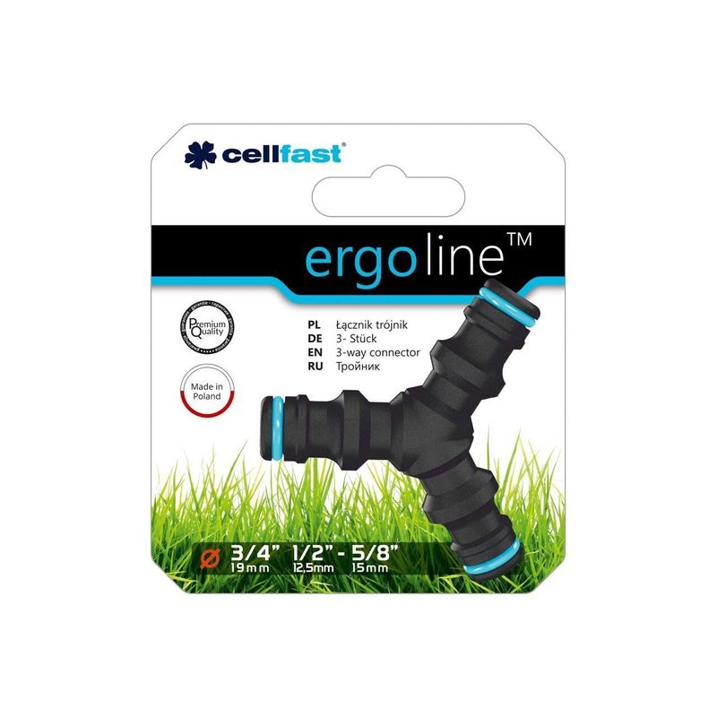 Casa si Gradina - Gradinarit si plante - Instalatii si accesorii pentru irigatii - Accesorii irigare - Adaptor, cuplaj rapid, 3 directii, ERGO - Infinity.ro