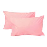 Casa si Gradina - Textile si covoare - Lenjerii de pat - Fete de perna - Set 2 Fete de perna Kotonia Home Hotel, 100% bumbac, Olandina color, dimensiunea 50x70 cm, roz pal - Infinity.ro
