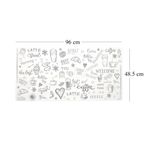 Casa si Gradina - Constructii - Materiale constructii - Placi decorative - Panou decorativ, PVC, model modern, alb si negru, 96x48.5cm - Infinity.ro