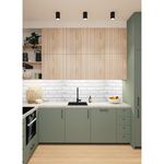 Casa si Gradina - Constructii - Materiale constructii - Placi decorative - Panou decorativ, PVC, model caramida 3D, gri, 96x48.5 cm - Infinity.ro