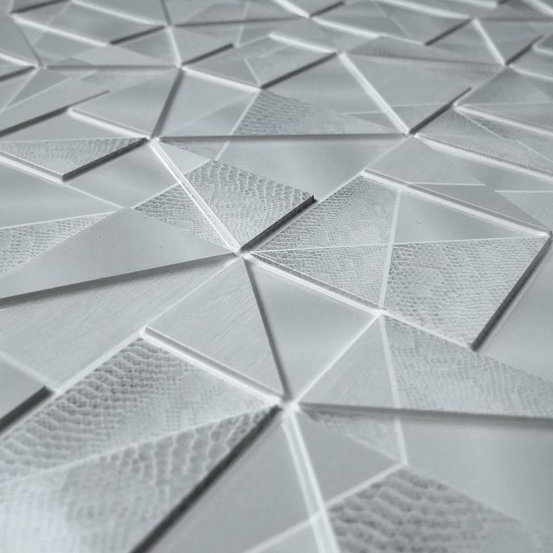 Casa si Gradina - Constructii - Materiale constructii - Placi decorative - Panou decorativ, PVC, model marmura 3D, abstract, nuante gri, 96x48.5 cm - Infinity.ro