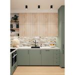 Casa si Gradina - Constructii - Materiale constructii - Placi decorative - Panou decorativ, PVC, model piatra 3D, flori roz, 96x48.5cm - Infinity.ro