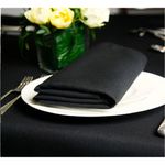 Casa si Gradina - Textile si covoare - Textile bucatarie - Servete si naproane - Set 10 Servetele masa Kotonia Home Hotel, 100% bumbac, creton, dimensiunea 40x40 cm, negru - Infinity.ro