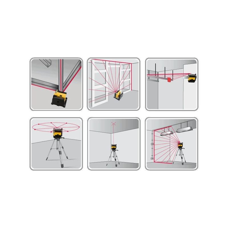 Casa si Gradina - Electrice - Accesorii electrice - Aparate de masura si control - Nivela laser, cap rotativ, cu trepied, 30 m, topex - Infinity.ro