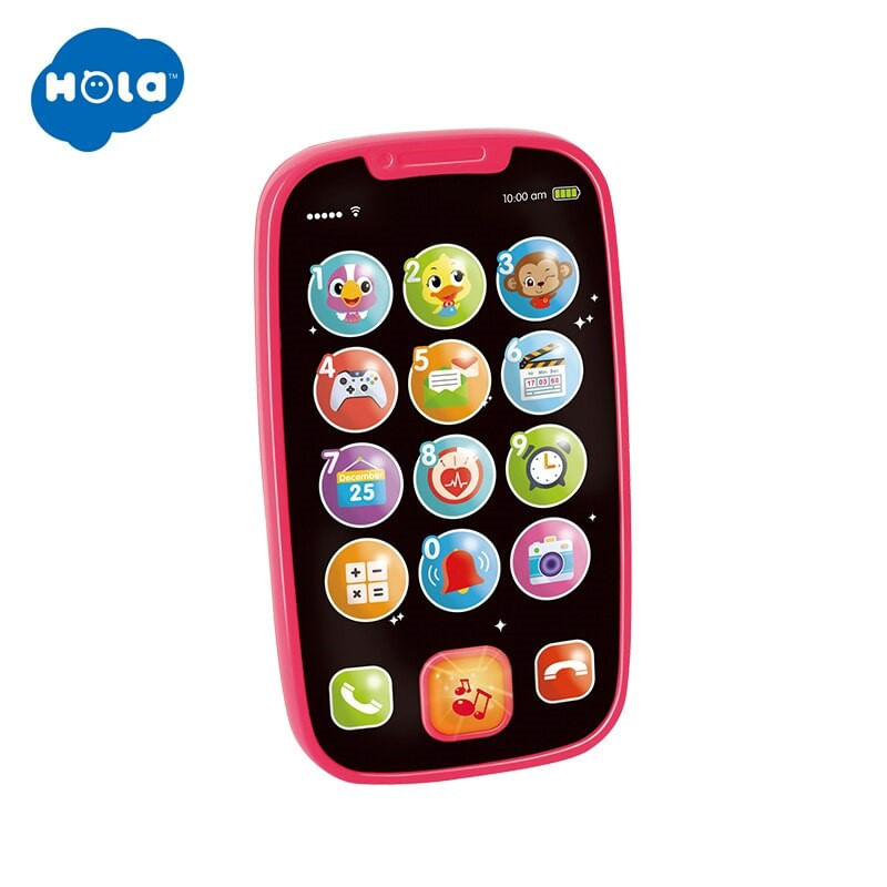 Jucarii, Copii si Bebe - Jucarii si jocuri - Jucarii bebelusi - Jucarii interactive bebelusi - Primul meu telefon smart roz cu muzica si lumini - Infinity.ro