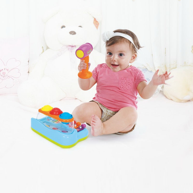 Jucarii, Copii si Bebe - Jucarii si jocuri - Jucarii bebelusi - Jucarii interactive bebelusi - Xilofon cu mingiute si ciocanel - Infinity.ro