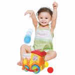 Jucarii, Copii si Bebe - Jucarii si jocuri - Jucarii bebelusi - Jucarii interactive bebelusi - Locomotiva cu bile cu sunete si lumini - Infinity.ro