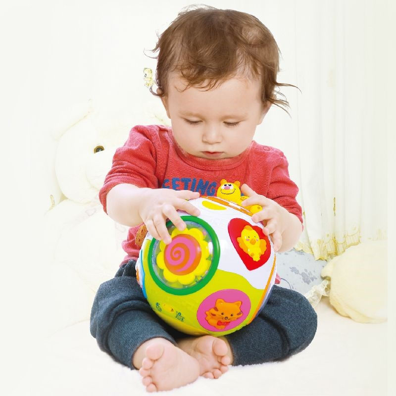 Jucarii, Copii si Bebe - Jucarii si jocuri - Jucarii bebelusi - Jucarii interactive bebelusi - Mingea interactiva cu lumini si sunete prinde-ma daca poti - Infinity.ro