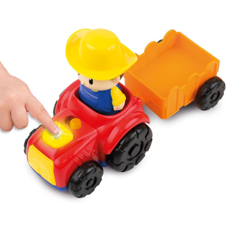 Jucarii, Copii si Bebe - Jucarii si jocuri - Jucarii bebelusi - Jucarii interactive bebelusi - Winfun tractoras cu remorca si figurina fermier - Infinity.ro
