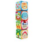 Jucarii, Copii si Bebe - Jucarii si jocuri - Jucarii bebelusi - Jucarii interactive bebelusi - Winfun set 4 cuburi stivuibile din material textil - Infinity.ro