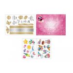 Jucarii, Copii si Bebe - Jucarii si jocuri - Jucarii de rol - Frumusete, bijuterii si accesorii fetite - Masuta cu accesorii pentru make-up si tatuaje ecotoys hc577340 - Infinity.ro
