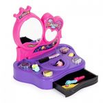 Jucarii, Copii si Bebe - Jucarii si jocuri - Jucarii de rol - Frumusete, bijuterii si accesorii fetite - Masuta cu accesorii pentru make-up si tatuaje ecotoys hc577340 - Infinity.ro