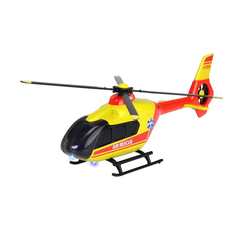 Jucarii, Copii si Bebe - Jucarii si jocuri - Vehicule si jucarii cu telecomanda - Elicoptere, avioane si nave de jucarie - Majorette elicopter de salvare airbus h135 cu sunete si lumini - Infinity.ro